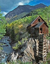 The mill on the Crystal River near Marble, CO